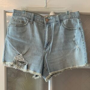 Universal Thread Light Blue Frayed Jean Shorts